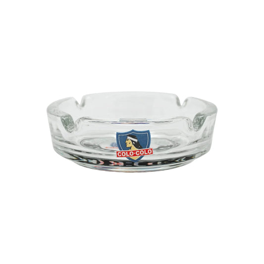 Cenicero de Vidrio Oficial Colo-Colo con Caja de Regalo - Colección Albo Campeón