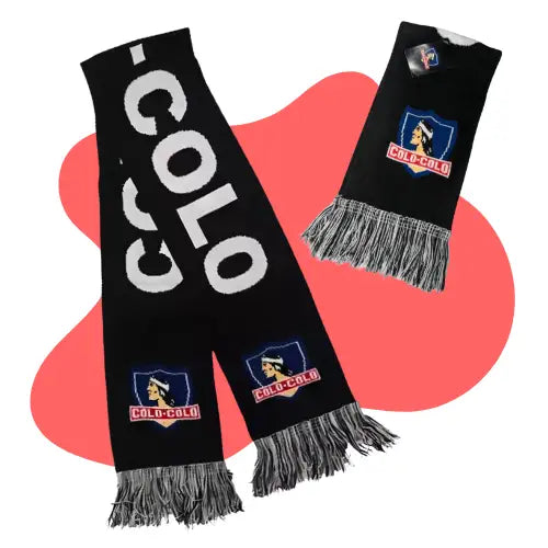 Bufanda Colo Colo Licenciada Titanio Color Negro Diseño De La Tela Colo-colo Talla Unico