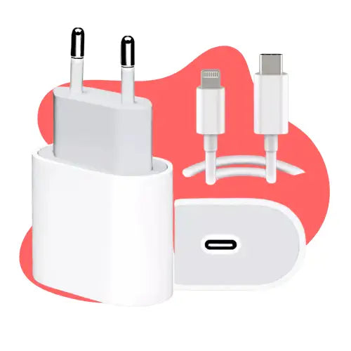 Cargador Adaptador Pared Tipo C Compatible iPhone 12 Carga Rápida 20w