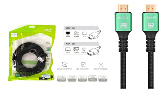 Cable Hdmi-hdtv 2.1v 8k-4k 5mt Ultra Hd Full Tv Laptop Proye