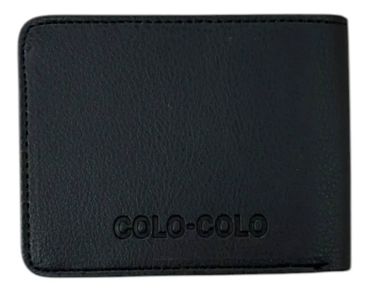 billtera colo colo eco cuero up en caja