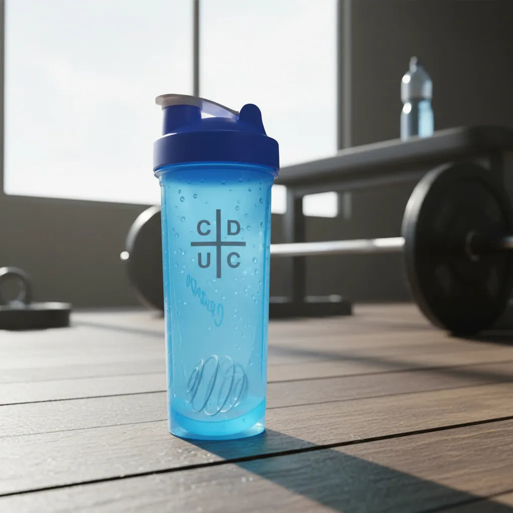 Sport Shaker U Catolica 700ml Revolvedor Botella Deportiva - Celeste