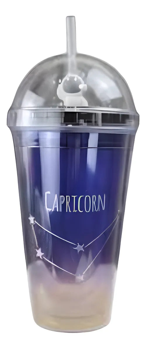 Vaso Con Tapa Y Bombilla Con Luces Led 500ml
