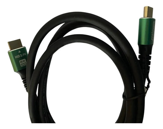 Cable Hdmi Hdtv 8k 4k 2.1v 1.8mt Punta Dorada 2.1v