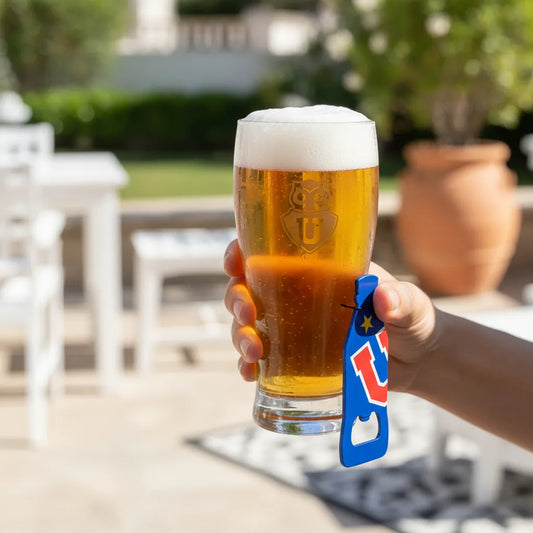 Shopero Vaso Con Destapador U De Chile 550ml - Azul