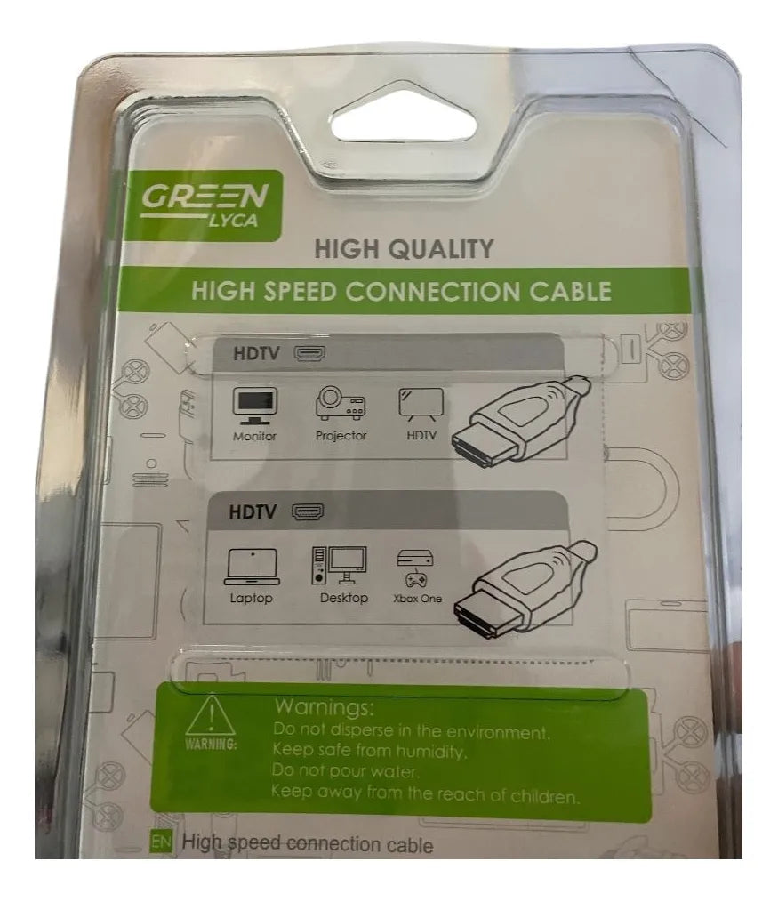 Cable Hdmi Hdtv 8k 4k 2.1v 1.8mt Punta Dorada 2.1v
