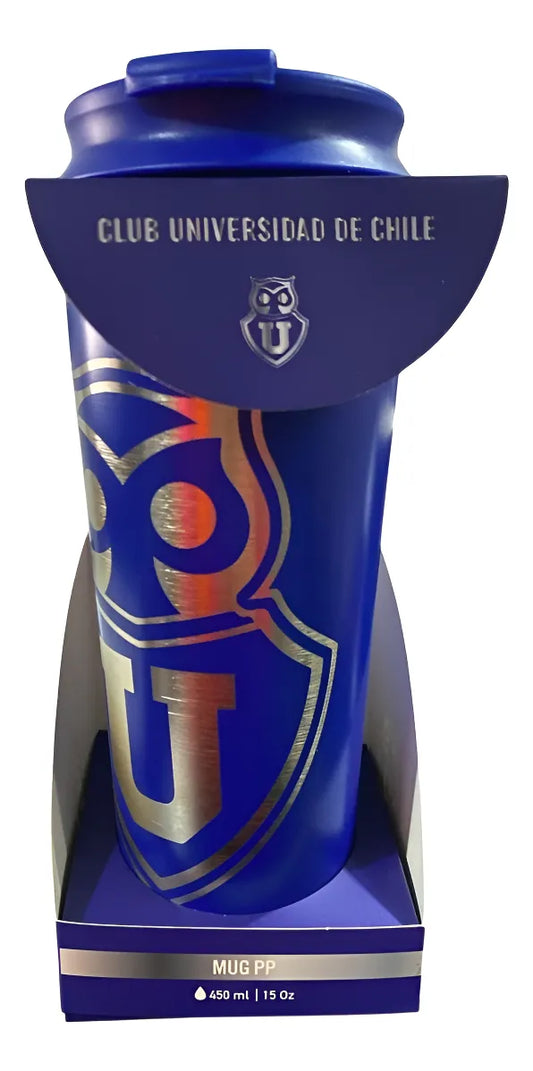 Mug Térmico Universidad De Chile, 450 Ml Azul U D Chile