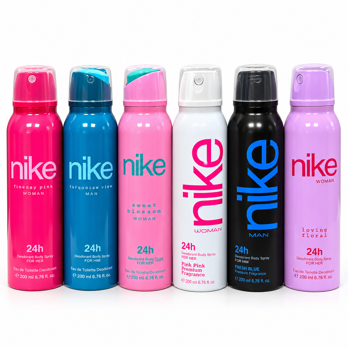 Pack 6 desodorante Nike - hombre y mujer
