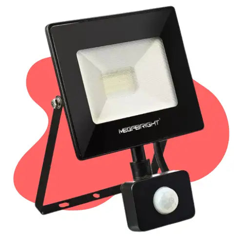 Foco Led Exterior Con Sensor De Movimiento 20w Luz Fria Sec Color de la carcasa Negro Color de la luz Blanco frío