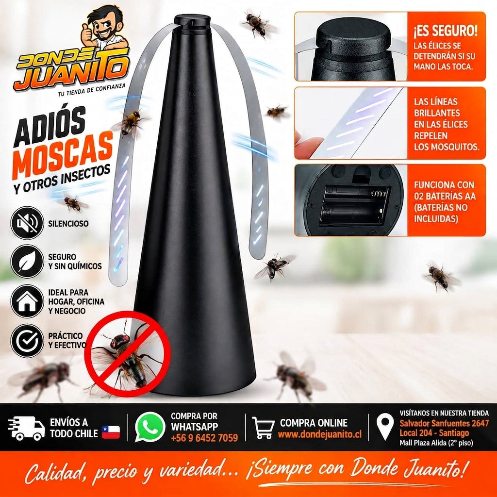 Helice espanta moscas