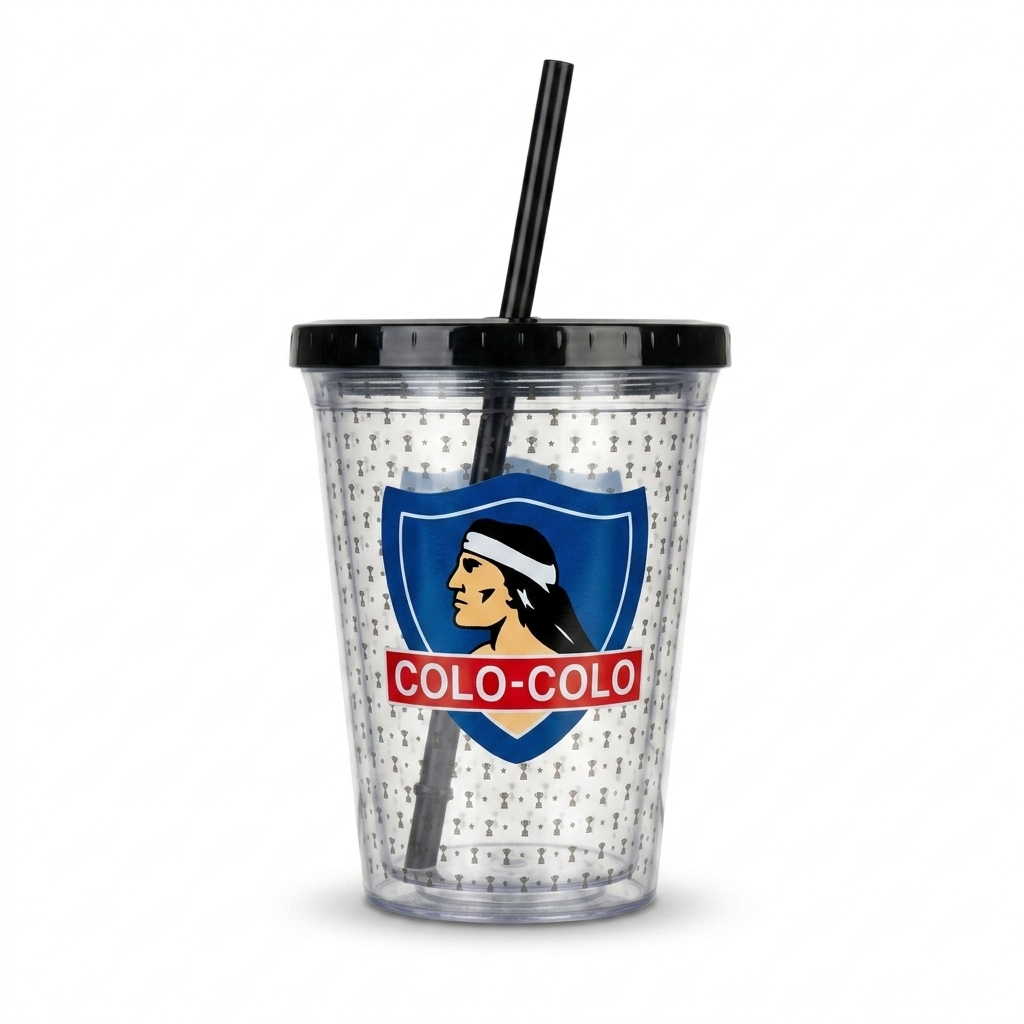 Vaso con bombilla infantil Colo colo 450ml