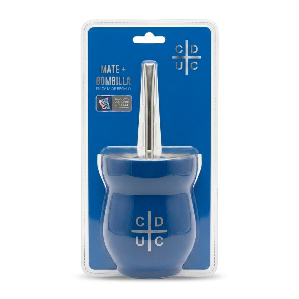Mate con bombilla de Universidad catolica 200ml