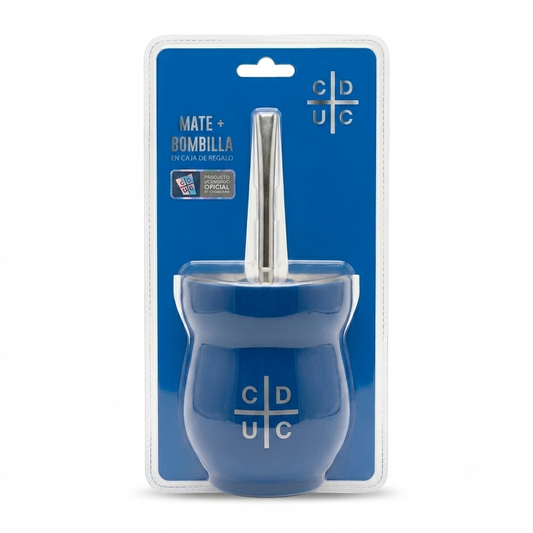 Mate con bombilla de Universidad catolica 200ml