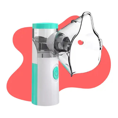 Nebulizador Portátil Inhalador Aero cámara Asma Recargable Color Verde Claro