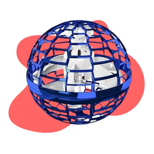 Pelota Mágica Flotadora Spinner Drone Volador Juguete Luces Color Azul