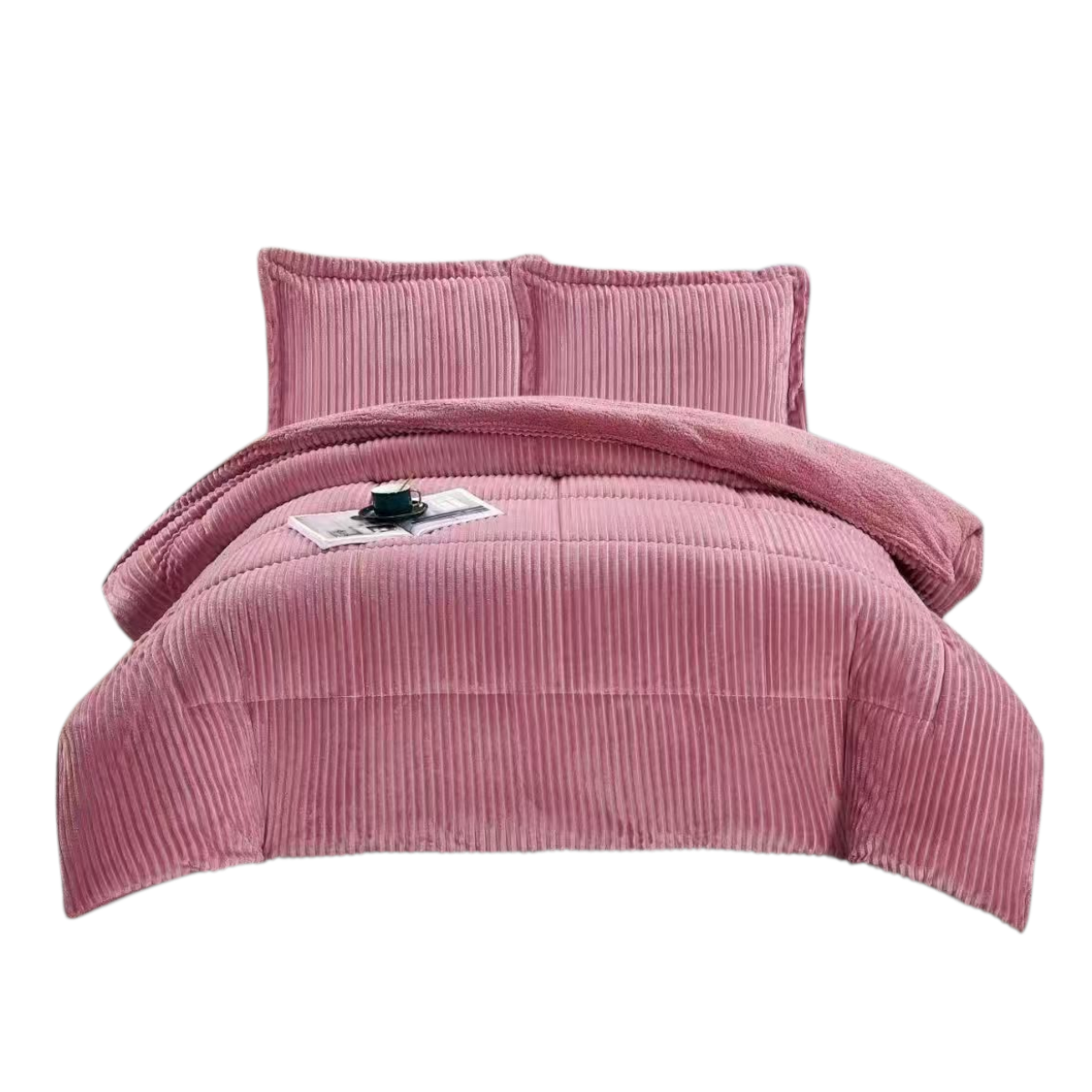 Cobertor sherpa chiporro cotelon premium 230x250 cm 2 plazas