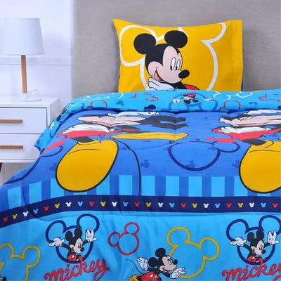 Plumón Reversible Mickey Mouse Disney - 1.5 Plazas + Funda de Almohada