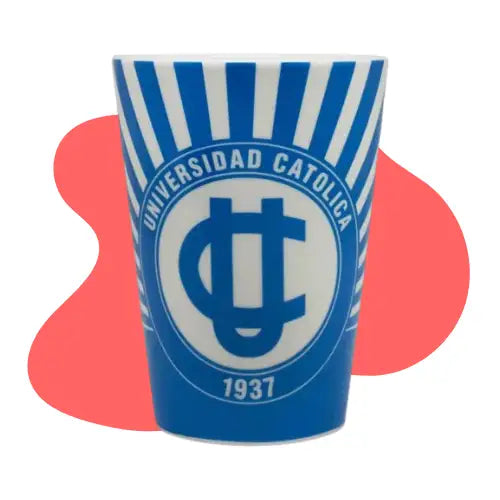Universidad Católica  Tazón de Cerámica  Cónico  400 Ml Color Multicolor