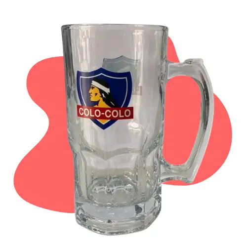 Vaso Cervecero Schopero Colo Colo 1 Litro Color Vidrio