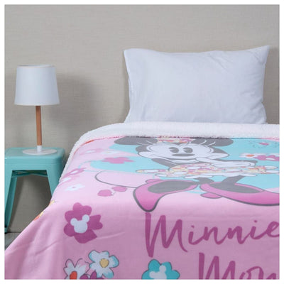 frazada sherpa polar disney minnie 1.5 plaza