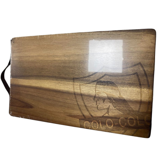 Tabla madera colo colo 37cm tallada