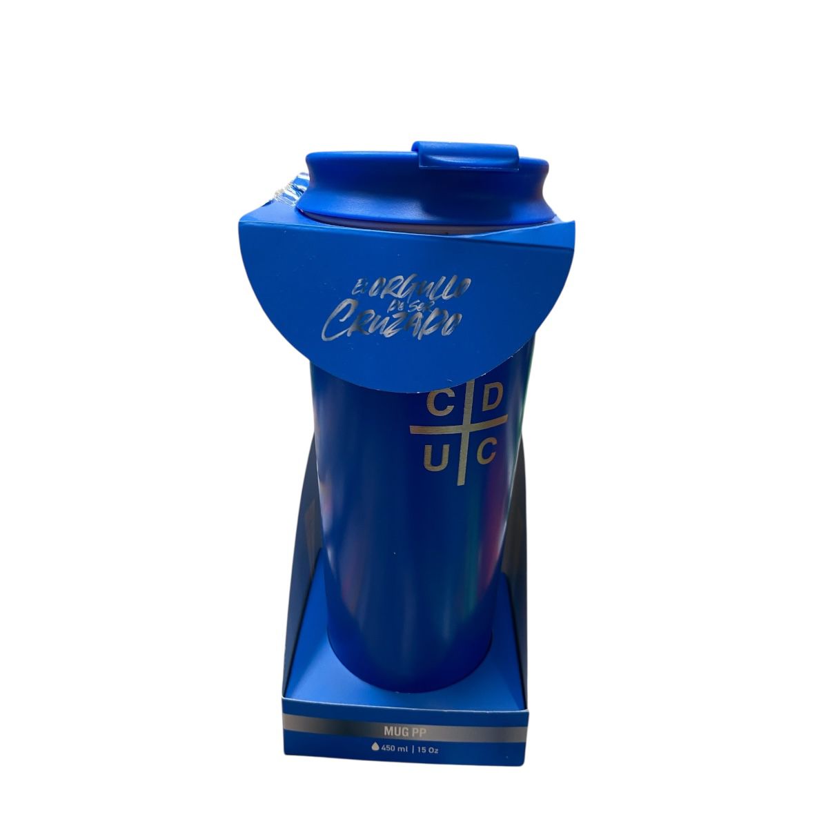 Mug termico u catolica iconic logo plateado