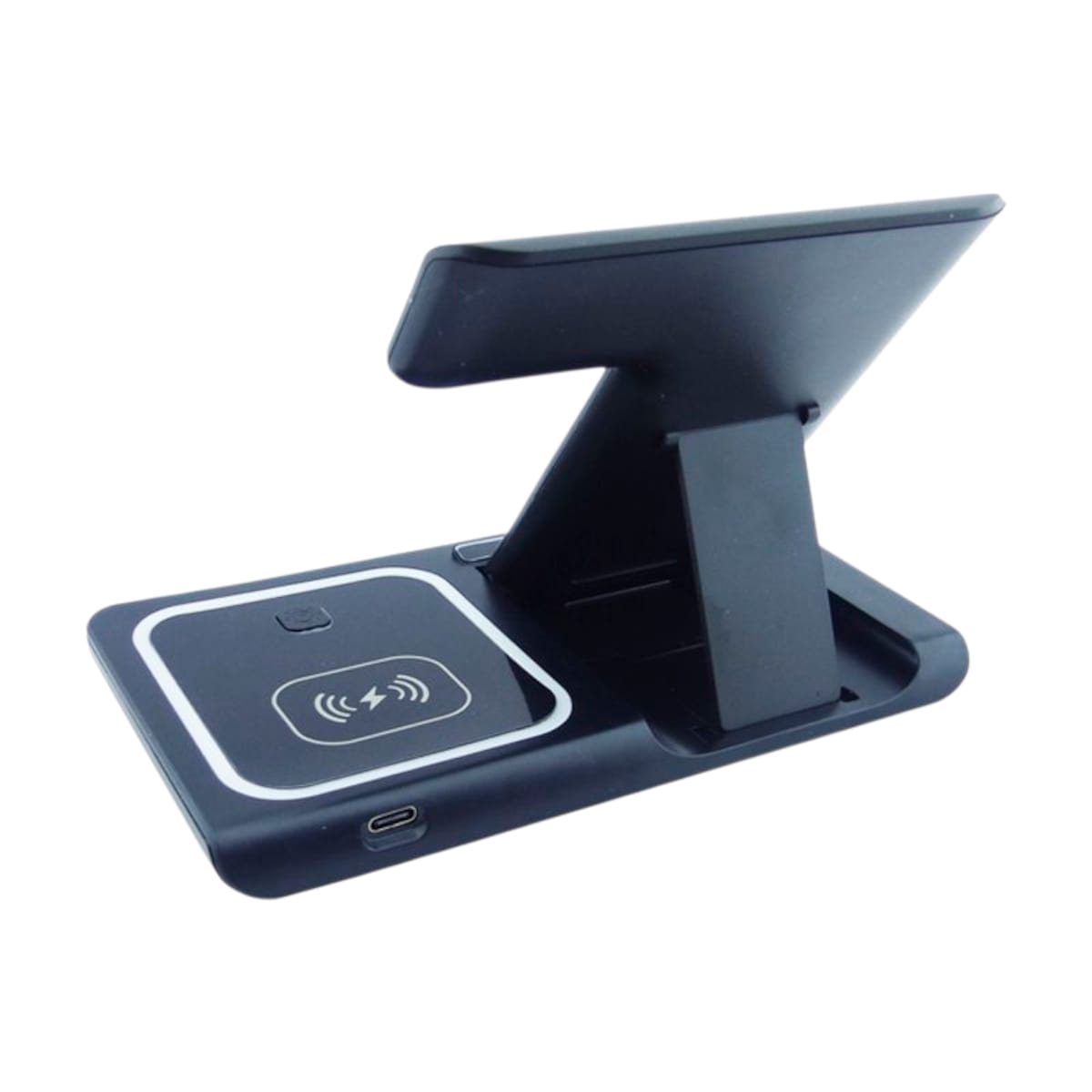 Cargador Inalámbrico 3 en 1 Plegable Celular Reloj y Audífonos