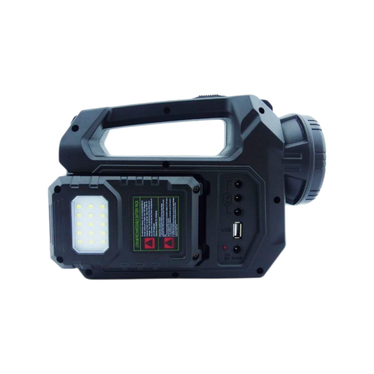 Foco recargable solar emergencia  con Panel solar 3 ampolletas