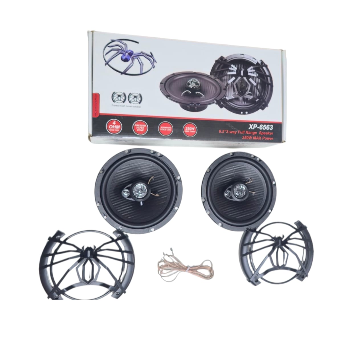 Parlantes 6.5” 3 Vías XP-6563 250W Potencia Full Range