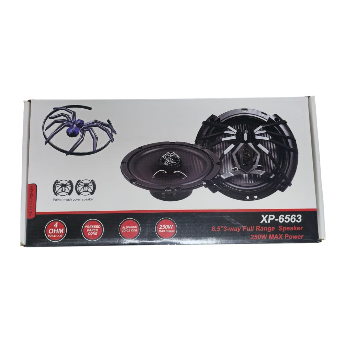 Parlantes 6.5” 3 Vías XP-6563 250W Potencia Full Range