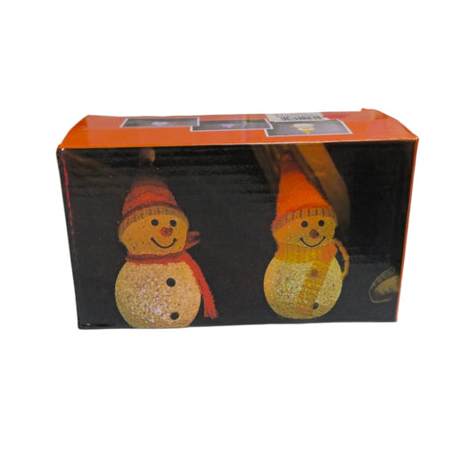 Muñeco de Nieve Solar LED Decoración Navideña Exterior