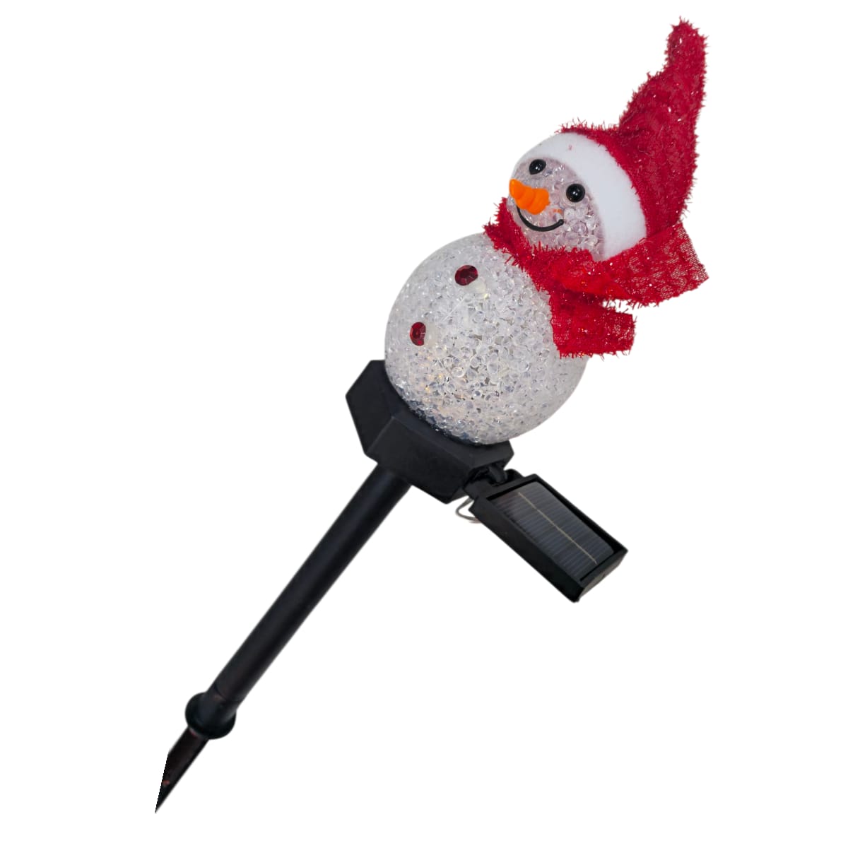 Muñeco de Nieve Solar LED Decoración Navideña Exterior
