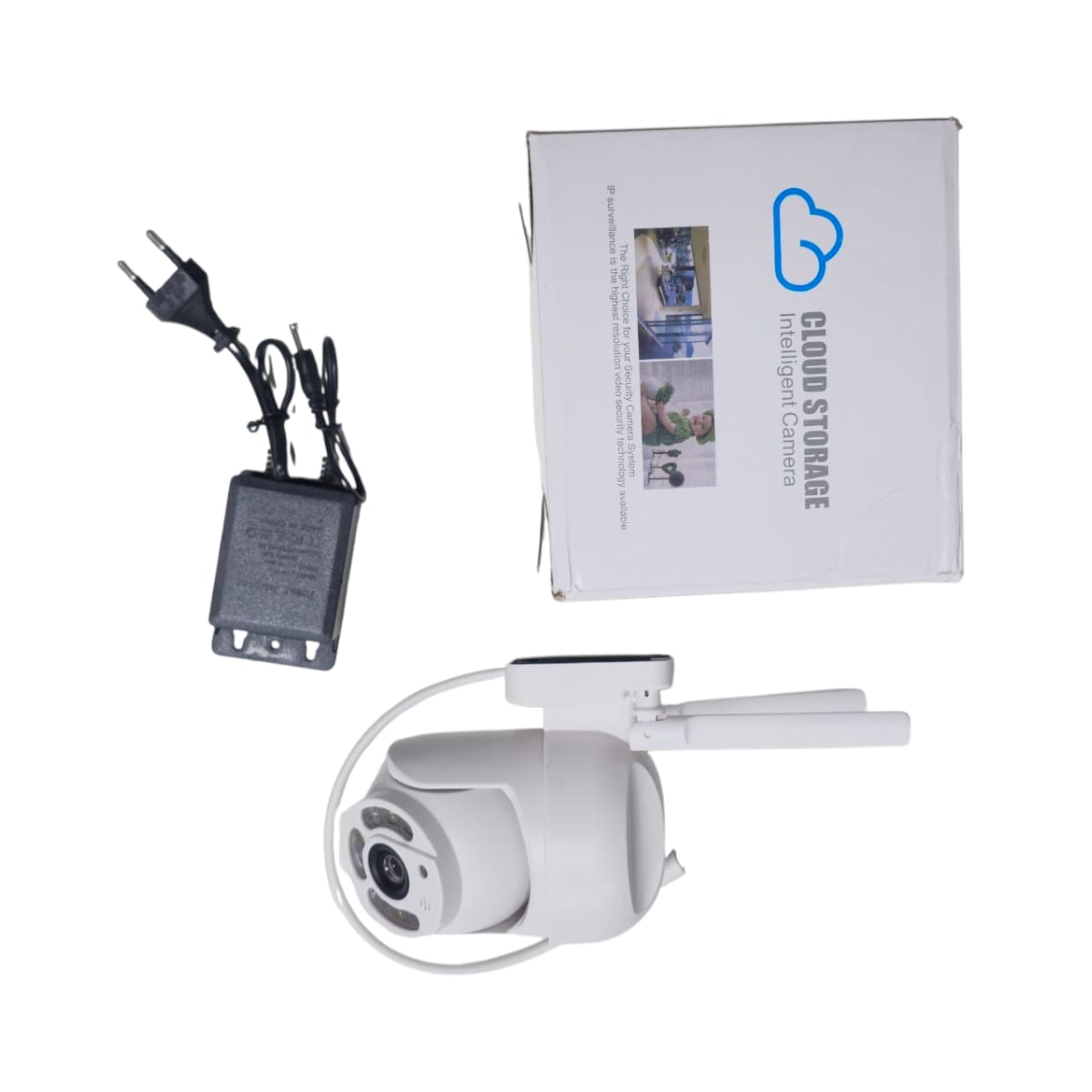 Cámara de Seguridad WiFi Exterior 360° IP con Visión Nocturna