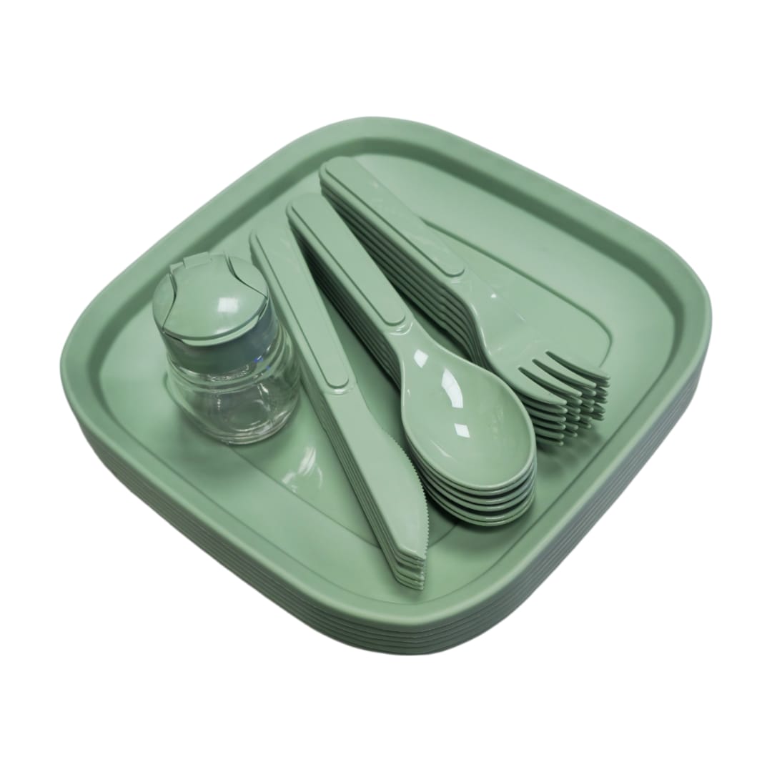 set picnic 32 piezas tres colores titiz