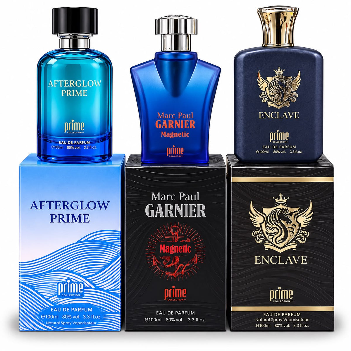 Pack X3 Perfumes Masculinos Elegantes Set Prime de 100ml