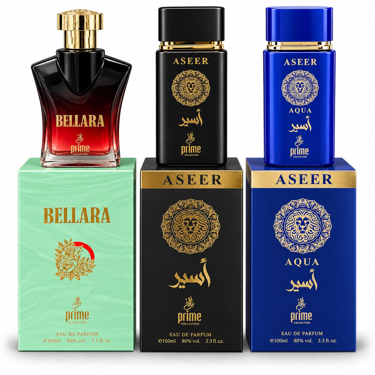 Pack X3 Perfumes Prime Set Mixto Para Ella y El