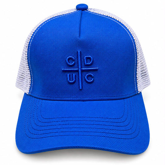 Jockey Trucker Red de Malla con Visera Curva  Azul