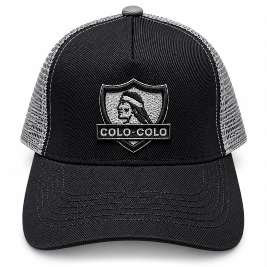 Jockey Colo Colo Ajustable Modelo Trucker Malla Negro/gris