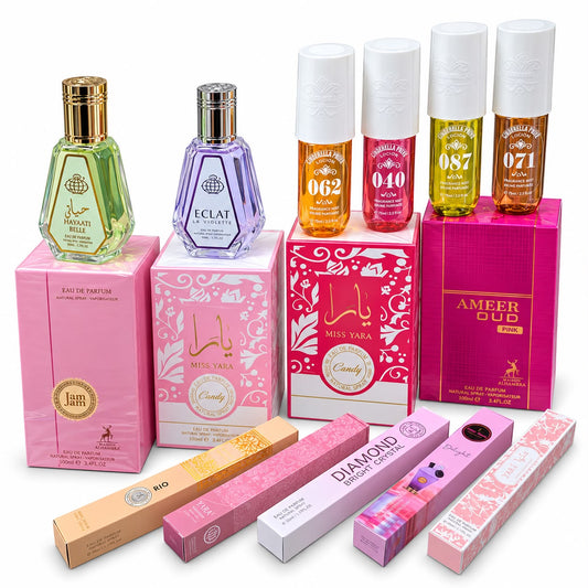 Pack X15 Perfumes de Mujer Dulces y Florales Fragancias  Árabes