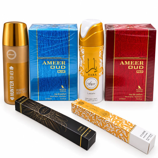 Promo X6 Perfumes Árabes y Body Spray Para El y Ella