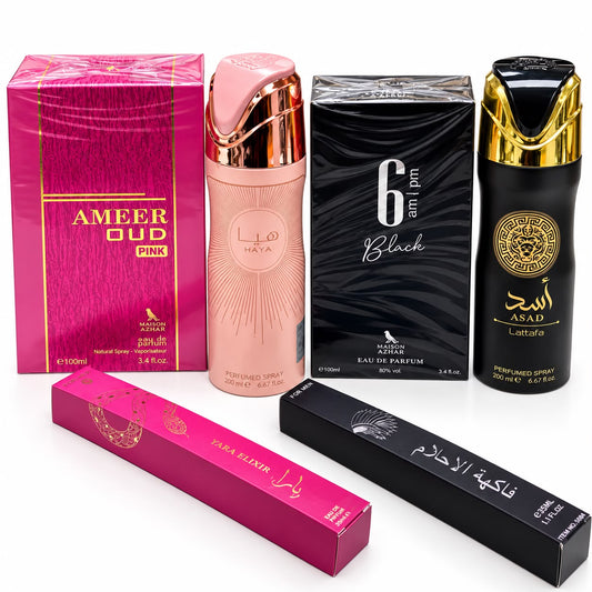 Promo Para Él y Ella 6 Fragancias Árabes Exclusivas