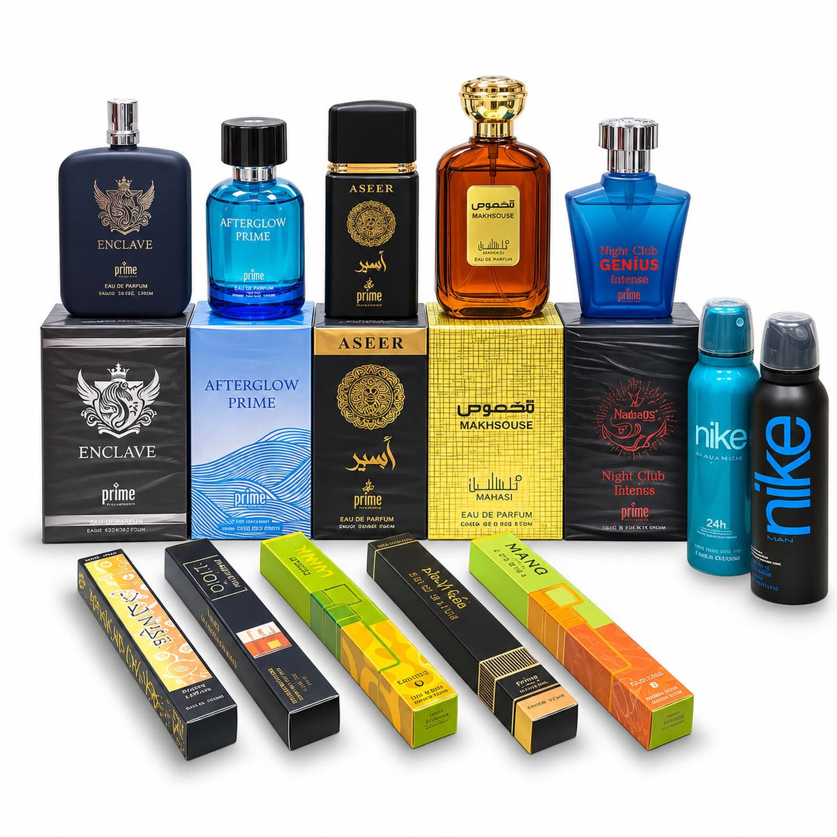 Pack X12 Perfumes para Hombre Fragancias Árabes y Desodorantes