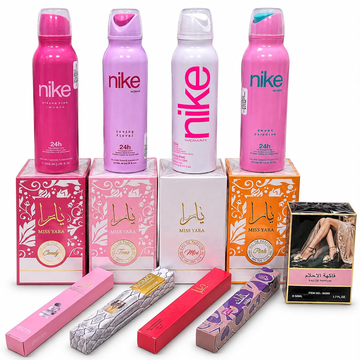 Pack X13 Perfumes de Mujer Árabes y Desodorantes Femeninos