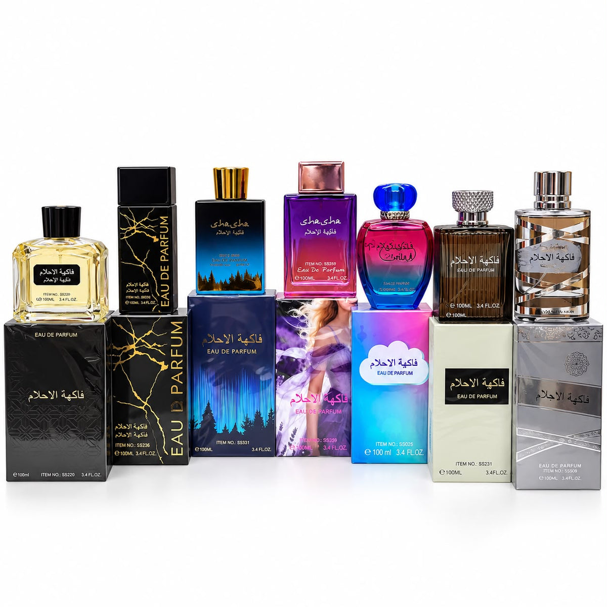 Pack X20 Perfumes Árabes Surtidos para El y Ella Ricas Fragancias