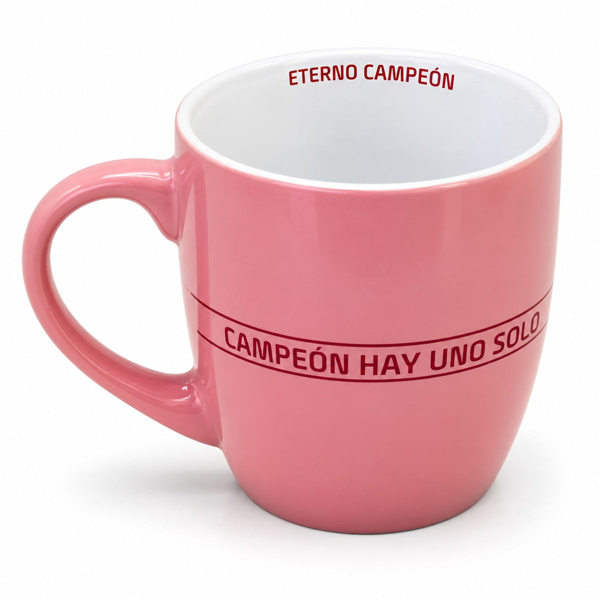 Tazón Taza Colo Colo Rosado de Cerámica 15oz