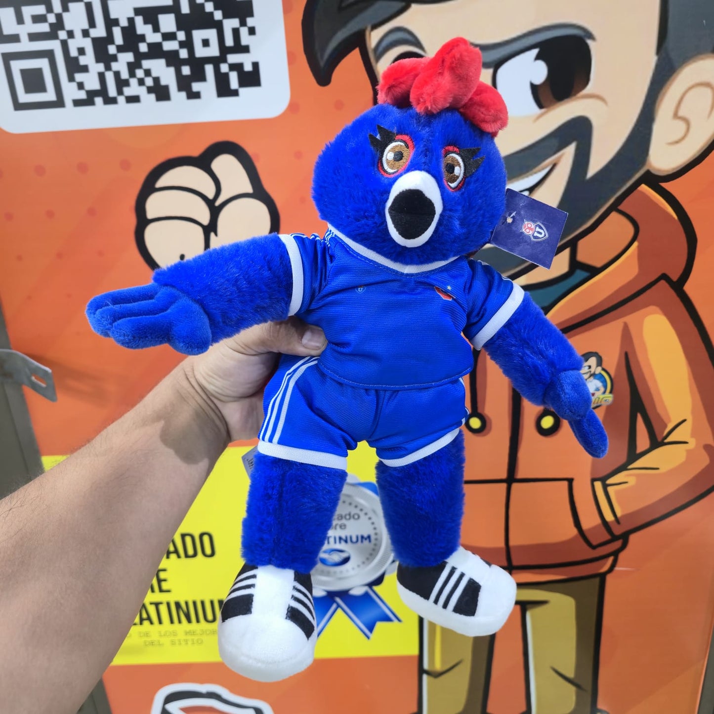 PELUCHE CHUNCHITA 26 CM U DE CHILE FANATICO