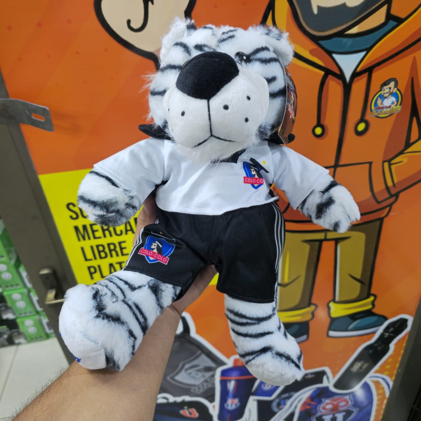 peluche tigre colo colo 26 cm fanatico eterno campeon