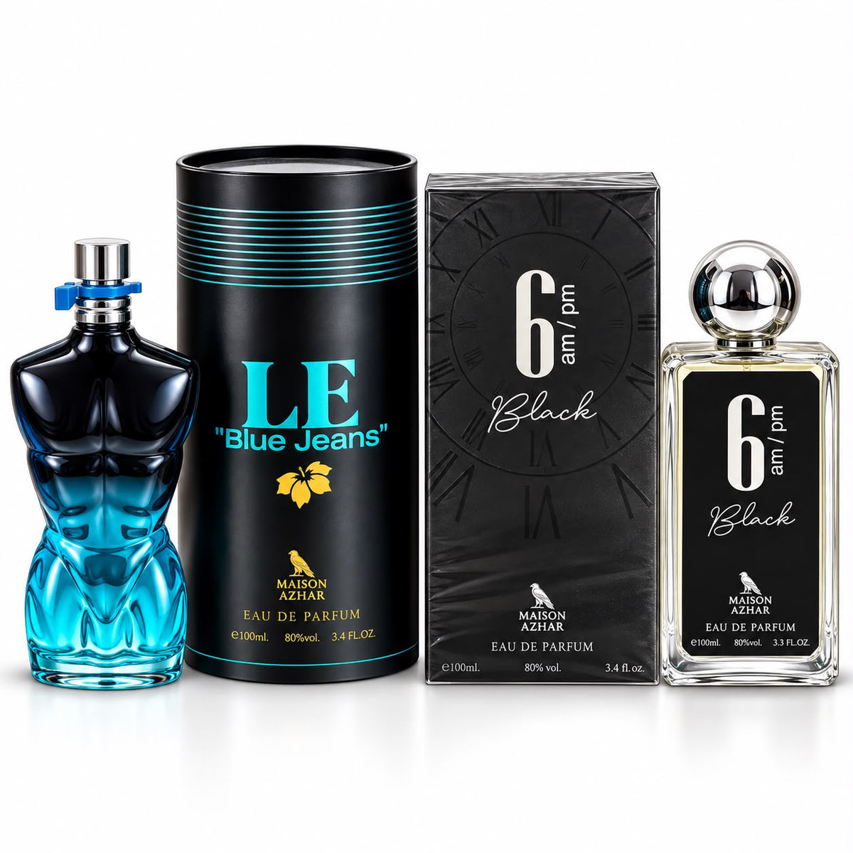 pack perfume jean/6am black