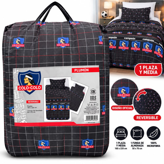 PLUMON COLO COLO REVERSIBLE ETERNO CAMPEON 1.5 PLAZAS