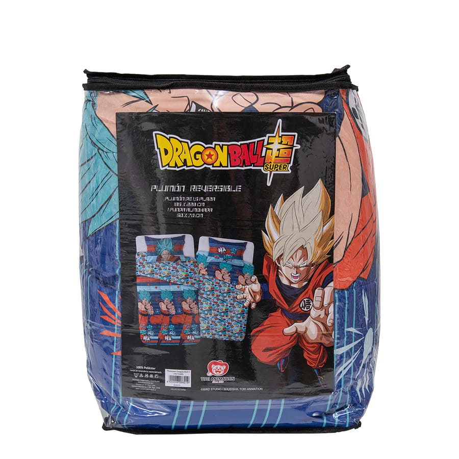 Plumón Reversible Dragon Ball Super 1.5 Plazas